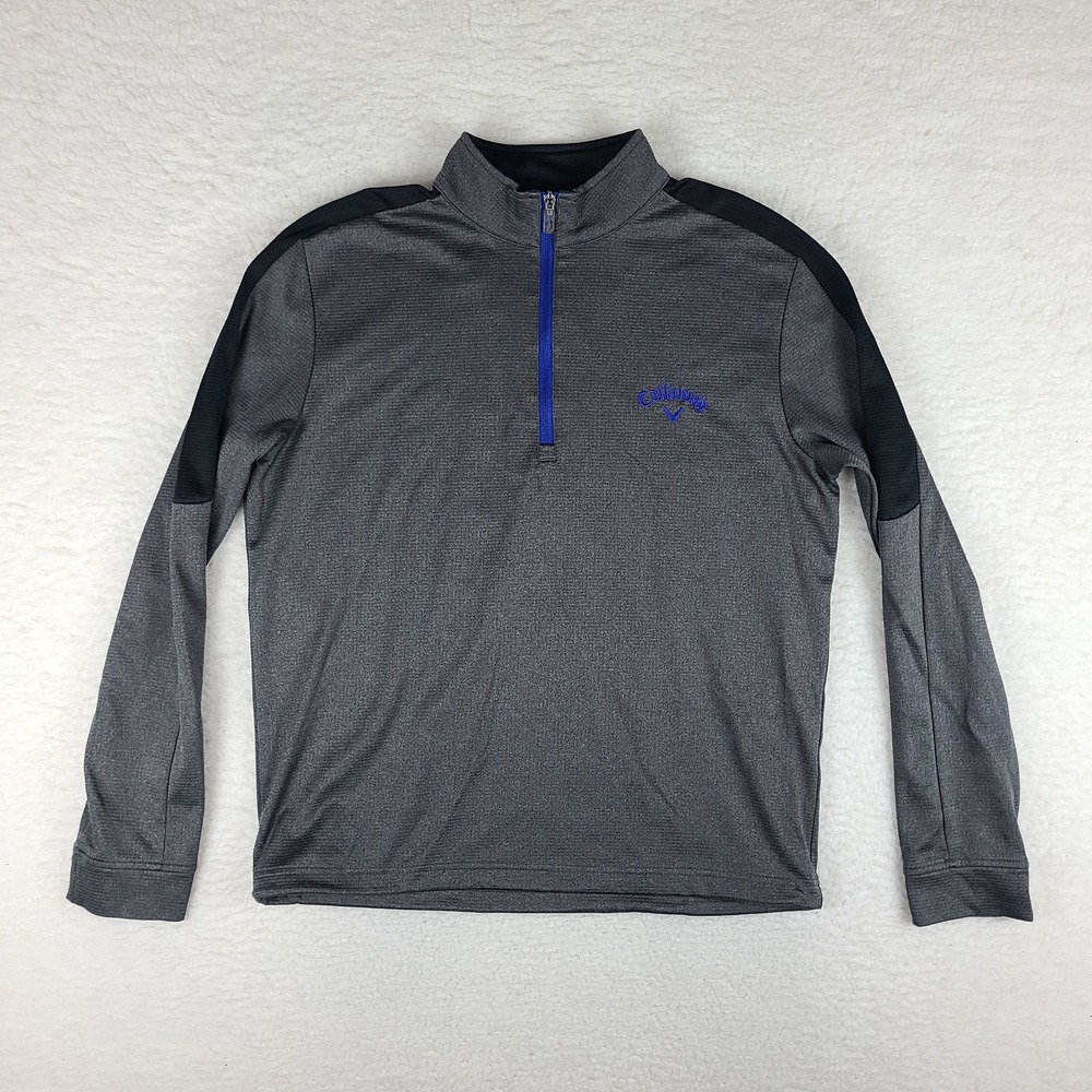 Callaway Sweater Mens Medium Dark Gray Weather Series Performance Tech Golf‎